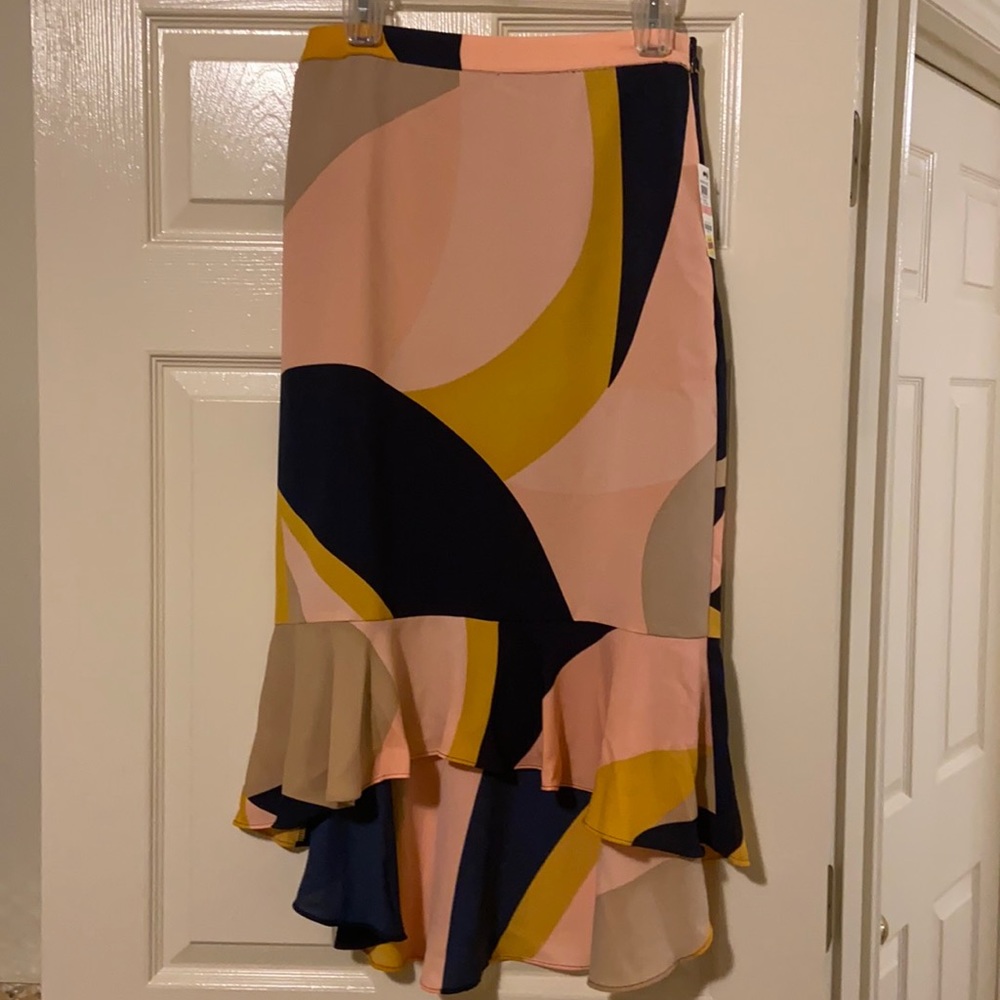 Bar lll Absract High-Low Skirt 2